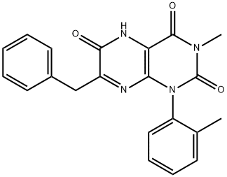Lumazine,  7-benzyl-6-hydroxy-3-methyl-1-o-tolyl-  (6CI)