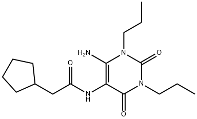 Cyclopentaneacetamide,  N-(6-amino-1,2,3,4-tetrahydro-2,4-dioxo-1,3-dipropyl-5-pyrimidinyl)-