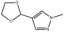 1H-Pyrazole,  4-(1,3-dioxolan-2-yl)-1-methyl-