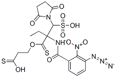 sulfosuccinimidyl-2-(3-azido-2-nitrobenzamido)ethyl-1,3'-dithiopropionate