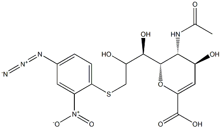 9-S-(4-azido-2-nitrophenyl)-5-acetamido-2,6-anhydro-2,3,5,9-tetradeoxy-9-thioglycerogalactonon-2-enonic acid