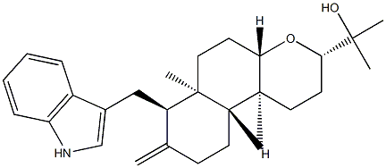 (3S,4aα,10aα)-Dodecahydro-7α-(1H-indol-3-ylmethyl)-α,α,6aβ,10bβ-tetramethyl-8-methylene-1H-naphtho[2,1-b]pyran-3-methanol
