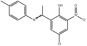 4-CHLORO-2-[1-[(4-METHYLPHENYL)IMINO]ETHYL]-6-NITRO-PHENOL