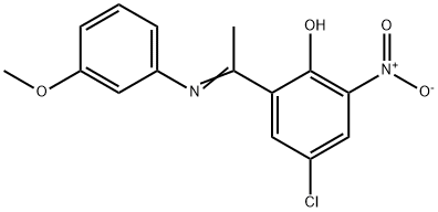 4-CHLORO-2-[1-[(3-METHOXYPHENYL)IMINO]ETHYL]-6-NITRO-PHENOL