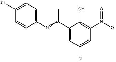 4-CHLORO-2-[1-[(4-CHLOROPHENYL)IMINO]ETHYL]-6-NITRO-PHENOL
