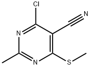 4-氯-2-甲基-6-(甲硫基)嘧啶-5-甲腈