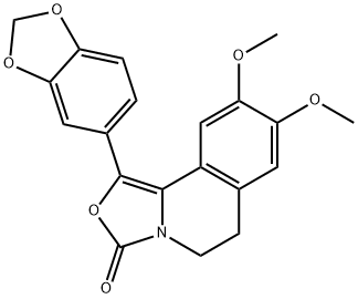 3H-Oxazolo[4,3-a]isoquinolin-3-one,  1-(1,3-benzodioxol-5-yl)-5,6-dihydro-8,9-dimethoxy-