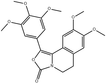 3H-Oxazolo[4,3-a]isoquinolin-3-one,  5,6-dihydro-8,9-dimethoxy-1-(3,4,5-trimethoxyphenyl)-
