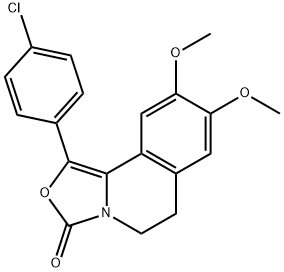 3H-Oxazolo[4,3-a]isoquinolin-3-one,  1-(4-chlorophenyl)-5,6-dihydro-8,9-dimethoxy-