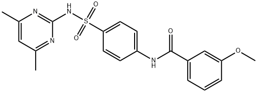 N-(4-(N-(4,6-dimethylpyrimidin-2-yl)sulfamoyl)phenyl)-3-methoxybenzamide