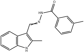 3-methyl-N'-[(2-methyl-1H-indol-3-yl)methylene]benzohydrazide