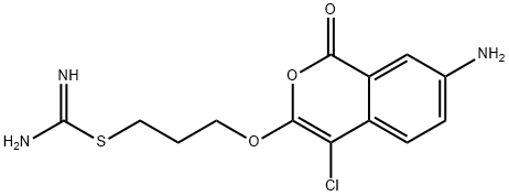 7-amino-4-chloro-3-(3-isothiureidopropoxy)isocoumarin