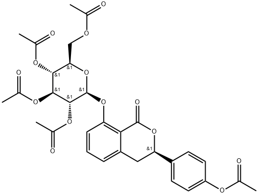 (3R)-绣球酚 8-O-葡萄糖甙五乙酸酯