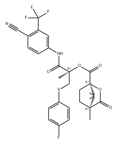 (1R,4S)-(R)-BicalutaMide Sulfide CaMphanic Acid Ester
