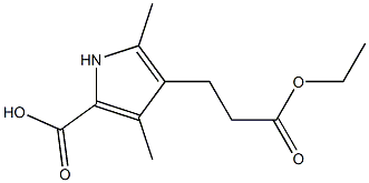 4-(3-乙氧基-3-氧代丙基)-3,5-二甲基-1H-吡咯-2-羧酸