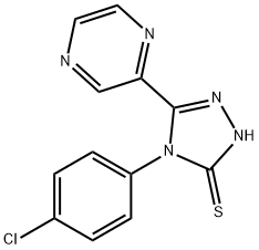 4-(4-氯苯基)-5-(吡嗪-2-基)-4H-1,2,4-三唑-3-硫醇