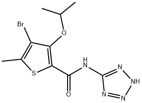4-Bromo-5-methyl-3-(1-methylethoxy)-N-(1H-tetrazole-5-yl)-2-thiophenecarboxamide