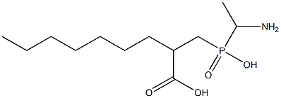 (1-aminoethyl)(2-carboxy-1-octyl)phosphinic acid