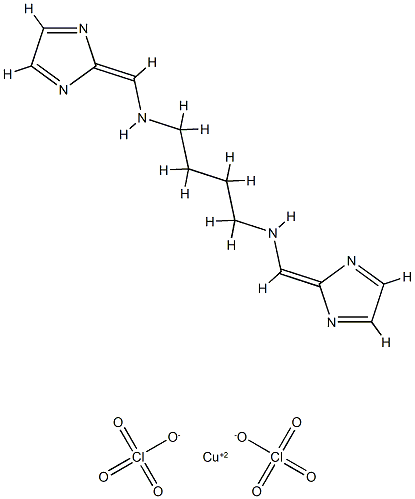 1,8-di-(2-imidazoyl)-2,7-diazoctadiene-1,7-(N,N',N'',N''')-Cu(II)diperchlorate