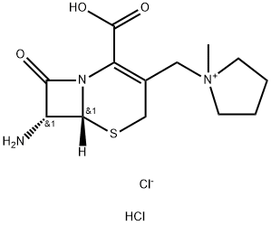 (R,R)-7-AMINO-3-(1-METHYLPYRROLIDINIO)METHYL-3-CEPHEM-4-CARBOXYLATE HCL