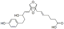 7-(5,6-epoxy-3-(3-hydroxy-5-(4-hydroxyphenyl)-1-pentenyl)-7-oxabicyclo(2.2.1)hept-2-yl)-5-heptenoic acid