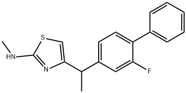 4-(1-(2-fluoro-4-biphenyl)ethyl)-2-methylaminothiazole
