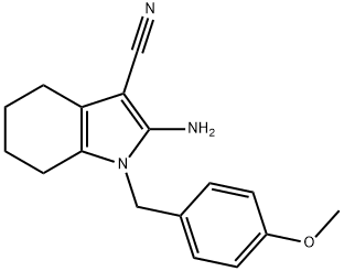 2-氨基-1-(4-甲氧基苄基)-4,5,6,7-四氢-1H-吲哚-3-甲腈