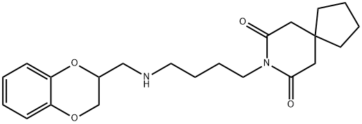 8-[4-(1,4-BENZODIOXAN-2-YLMETHYLAMINO)BUTYL]-8-AZASPIRO[4.5]DECANE-7,9-DIONE HYDROCHLORIDE