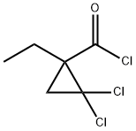 Cyclopropanecarbonyl chloride, 2,2-dichloro-1-ethyl- (9CI)