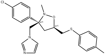 3-(4-Chlorophenyl)-3-((1H-imidazol-1-yl)methyl)-2-methyl-5-(((4-methylphenyl)thio) methyl) isoxazolidine