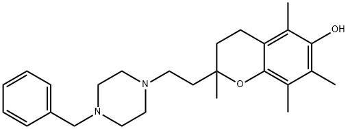 3,4-Dihydro-2,5,7,8-tetramethyl-2-[2-[4-(phenylmethyl)-1-piperazinyl]ethyl]-2H-1-benzopyran-6-ol