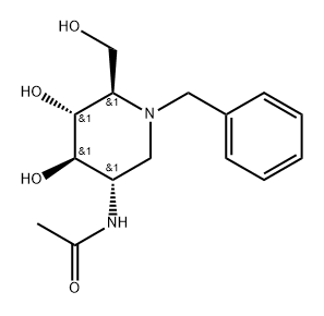 Acetamide, N-4,5-dihydroxy-6-(hydroxymethyl)-1-(phenylmethyl)-3-piperidinyl-, 3S-(3.alpha.,4.beta.,5.alpha.,6.beta.)-