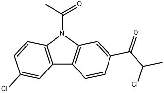 9-Acetyl-6-chloro-2-(2-chloro-1-oxopropyl)-9H-carbazole