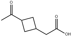 Cyclobutaneacetic acid, 3-acetyl- (9CI)