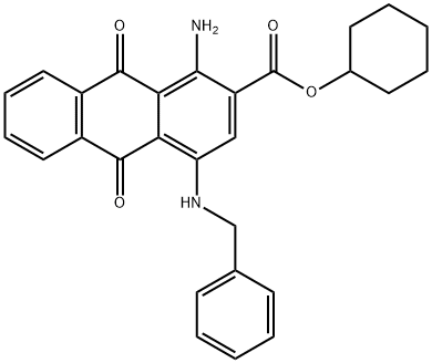 1-Amino-4-[(m-tolyl)amino]-9,10-dioxo-9,10-dihydroanthracene-2-carboxylic acid cyclohexyl ester