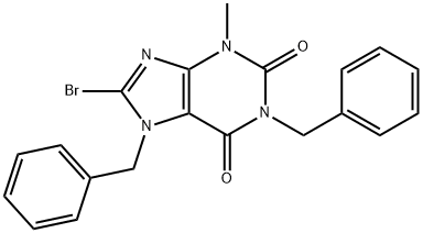 1,7-dibenzyl-8-bromo-3-methyl-3,7-dihydro-1H-purine-2,6-dione