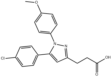 3-(5-(4-氯苯)-1-(4-甲氧基苯)-1H-吡唑-3-)丙酸