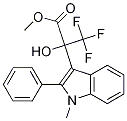 (+/-)-3,3,3-trifluoro-2-hydroxy-2-(1-methyl-2-phenylindol-3-
yl)propionic acid methyl ester