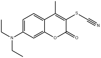 7-diethylamino-4-methyl-3-thiocyanato-chromen-2-one