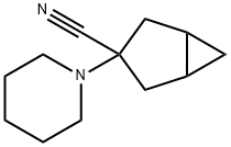 Bicyclo[3.1.0]hexane-3-carbonitrile, 3-(1-piperidinyl)- (9CI)