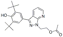 2-(3-(3,5-di-tert-butyl-4-hydroxyphenyl)-1H-pyrazolo(3,4-b)pyridin-1-yl)ethyl acetate