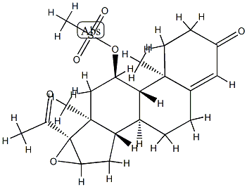 16α,17-Epoxy-11α-hydroxyprogesterone Methanesulfonate