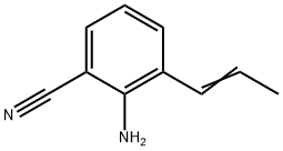 Benzonitrile,  2-amino-3-(1-propenyl)-  (9CI)