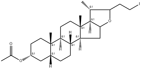 5beta-Cholan-16,22-epoxy-3alpha-ol 24-iodo-3-O-acetyl-
