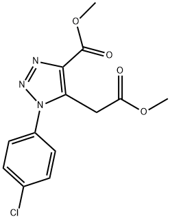1-(4-氯苯基)-5-(2-甲氧基-2-氧乙基)-1H-1,2,3-三唑-4-羧酸甲酯