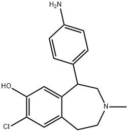 5-(4'-aminophenyl)-8-chloro-2,3,4,5-tetrahydro-3-methy-1H-3-benzazepin-7-ol