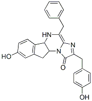 1H-Imidazo[1,2-a]indeno[1,2-e]pyrazin-1-one,  5,5a,10,10a-tetrahydro-8-hydroxy-2-[(4-hydroxyphenyl)methyl]-4-(phenylmethyl)-