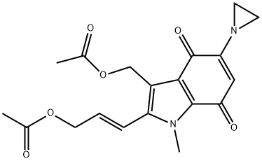 [(E)-3-[3-(acetyloxymethyl)-5-aziridin-1-yl-1-methyl-4,7-dioxo-indol-2-yl]prop-2-enyl] acetate