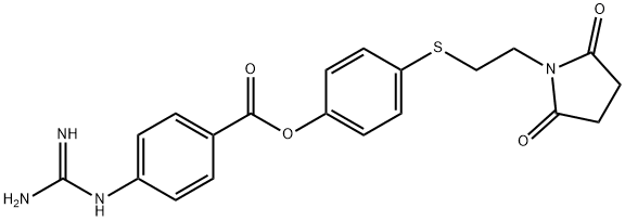 4-(2-succinimidoethylthio)phenyl 4-guanidinobenzoate