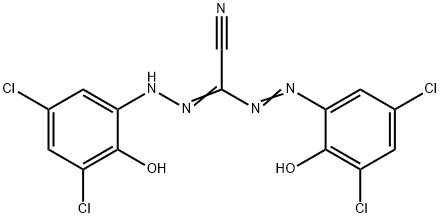 1,5-BIS-(3,5-DICHLORO-2-HYDROXY-PHENYL)-FORMAZAN-3-CARBONITRILE